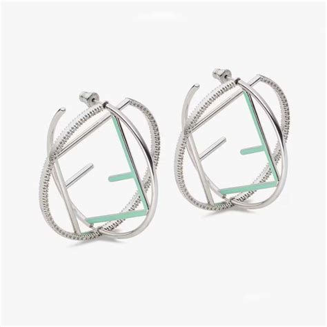 fendi earrings - silver